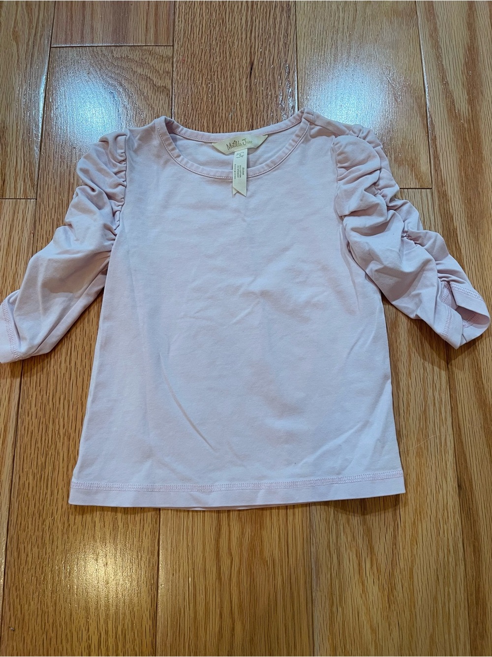 Matilda Jane Pale Pink Tee with Ruffled Sleeves